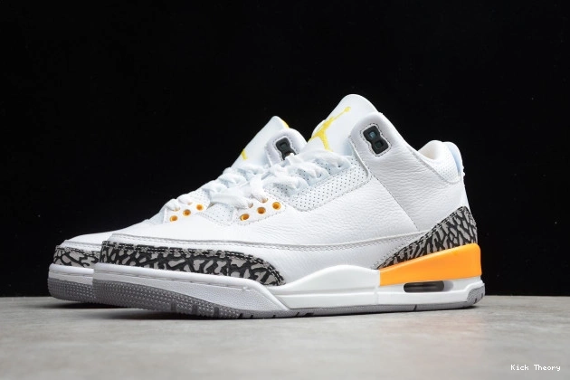 Kicked Out Shoe Store CK9246-108 AIR JORDAN (W) ORANGE 3 LASER RETRO 0723